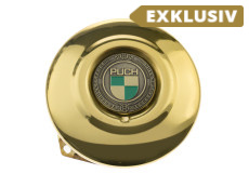 Polraddeckel Puch Maxi E50 / Z50 / ZA50 *Exclusive* Gold mit RealMetal Emblem 