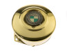 Flywheel cover Puch E50 / Z50 / ZA50 *Exclusive* Gold with RealMetal® emblem 2