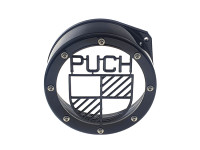 Flywheel cover Puch E50 / Z50 / ZA50 stainless steel black