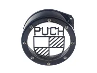 Flywheel cover Puch Maxi E50 / Z50 / ZA50 stainless steel black
