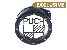 Flywheel cover Puch E50 / Z50 / ZA50 stainless steel black
