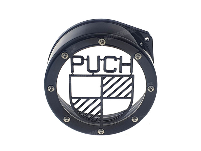 Flywheel cover Puch Maxi E50 / Z50 / ZA50 stainless steel black main