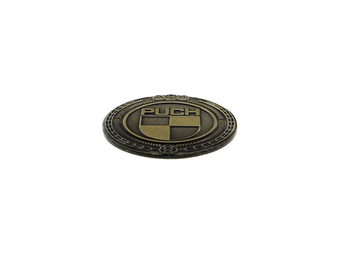 Badge / embleem Puch logo goud 47mm RealMetal product