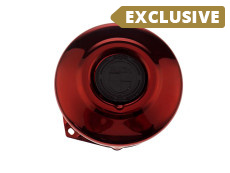 Flywheel cover Puch Maxi E50 / Z50 / ZA50 *Exclusive* Candy red with RealMetal emblem