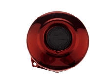 Vliegwieldeksel Puch Maxi E50 / Z50 / ZA50 *Exclusive* Candy rood met RealMetal embleem