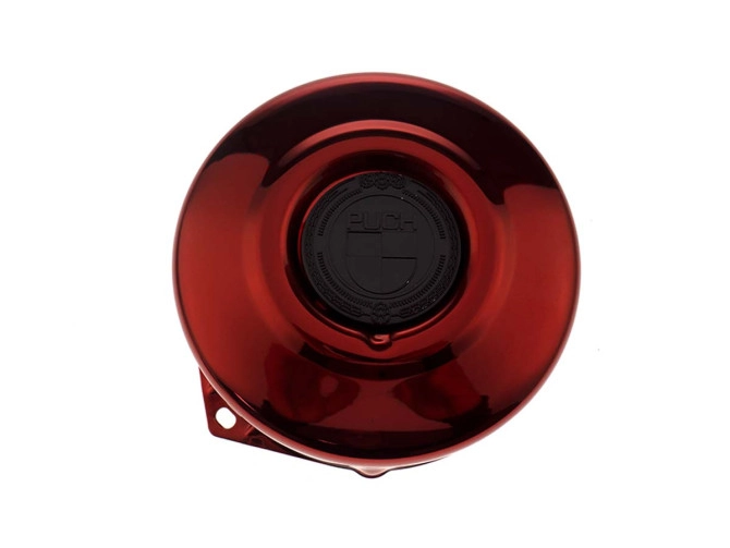 Polraddeckel Puch Maxi E50 / Z50 / ZA50 *Exclusive* Candy Red mit RealMetal Emblem  product