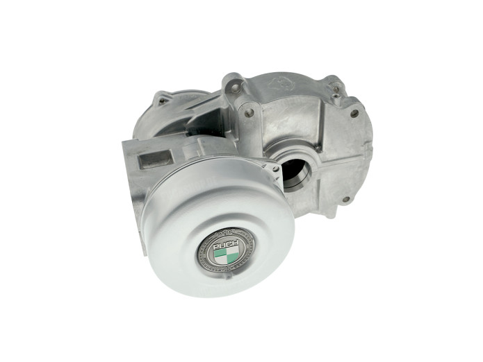 Flywheelcover Puch Maxi E50 Z50 ZA50 silver RealMetal emblem