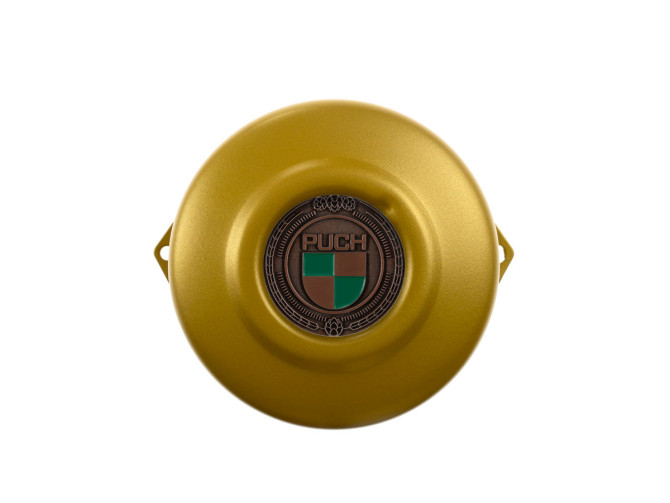 Flywheel cover Puch Maxi E50 / Z50 / ZA50 Gold with RealMetal emblem (of your choice) product