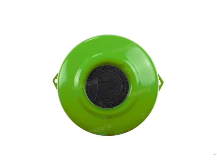 Flywheel cover Puch Maxi E50 / Z50 / ZA50 Kawasaki green with RealMetal emblem (of your choice)