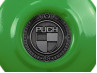 Flywheel cover Puch Maxi E50 / Z50 / ZA50 Kawasaki green with RealMetal emblem (of your choice)