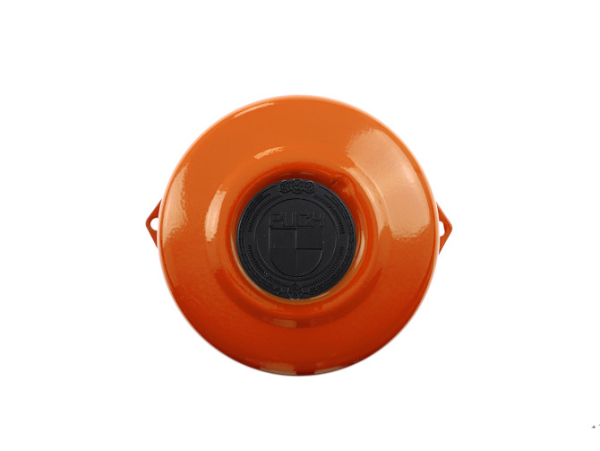 Flywheel cover Puch Maxi E50 / Z50 / ZA50 KTM Orange with RealMetal emblem (of your choice) product