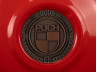 Flywheel cover Puch Maxi E50 / Z50 / ZA50 fire red with RealMetal emblem (of your choice)