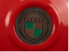Flywheel cover Puch Maxi E50 / Z50 / ZA50 fire red with RealMetal emblem (of your choice)