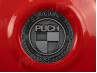 Vliegwieldeksel Puch Maxi E50 / Z50 / ZA50 rood met RealMetal embleem (naar keuze) thumb extra