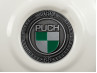 Flywheel cover Puch Maxi E50 / Z50 / ZA50 gloss white with RealMetal emblem (of your choice)