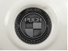 Flywheel cover Puch Maxi E50 / Z50 / ZA50 gloss white with RealMetal emblem (of your choice)