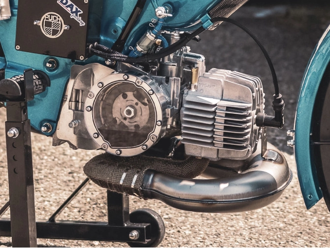 Clutch cover Puch Maxi S / N E50 CNC transparent PSR pull start