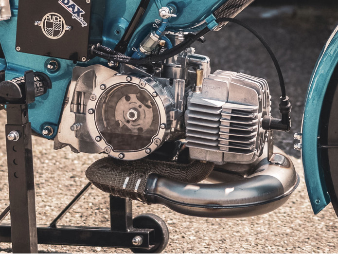 Clutch cover Puch Maxi S / N E50 aluminium CNC pull start