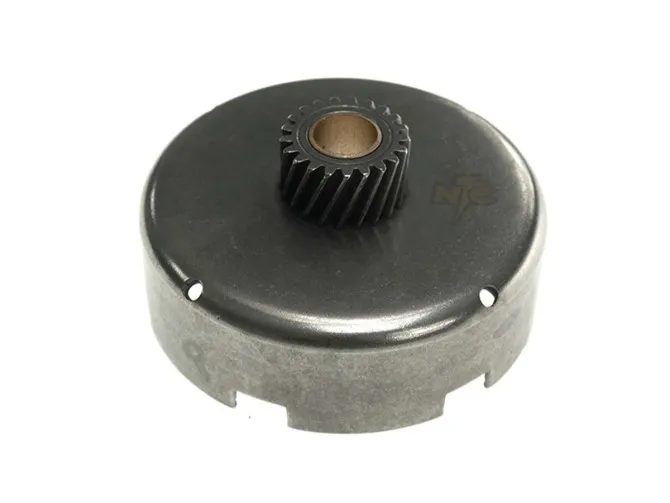 Clutch bell Puch Maxi E50 pedal start 21 teeth with bronze plain bearing as original product