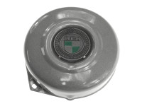 Flywheel cover Puch Maxi E50 / Z50 / ZA50 *Exclusive* silver metallic with RealMetal emblem