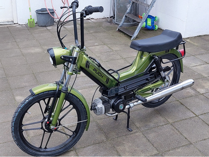 Buddyseat Puch Maxi S race zwart