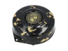 Flywheel cover Puch Maxi E50 / Z50 / ZA50 *Exclusive* black with gold leaf and RealMetal emblem