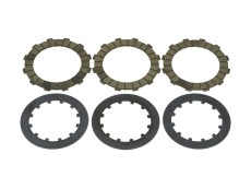 Clutch plate set for Puch 4 speed engines Aramid AMPP Clutch plate set for Puch 4 speed engines Aramid AMPP