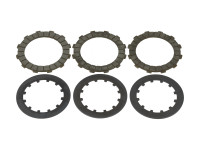 Koppelingsplaat set Puch 4 versnelling motoren carbon AMPP