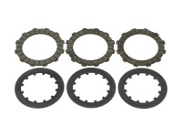 Koppelingsplaat set Puch 4 versnelling motoren carbon AMPP