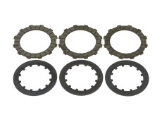 Clutch plate set for Puch 4 speed engines Carbon AMPP Clutch plate set for Puch 4 speed engines Carbon AMPP