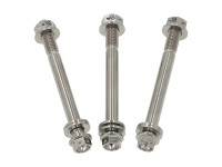Bouten en moeren set Puch Maxi / E50 / Z50 / ZA50 motorophanging aan frame titanium CLAW