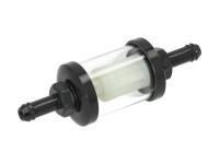 Benzinefilter transparant deelbaar zwart