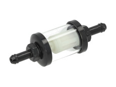 Benzinefilter transparant deelbaar zwart