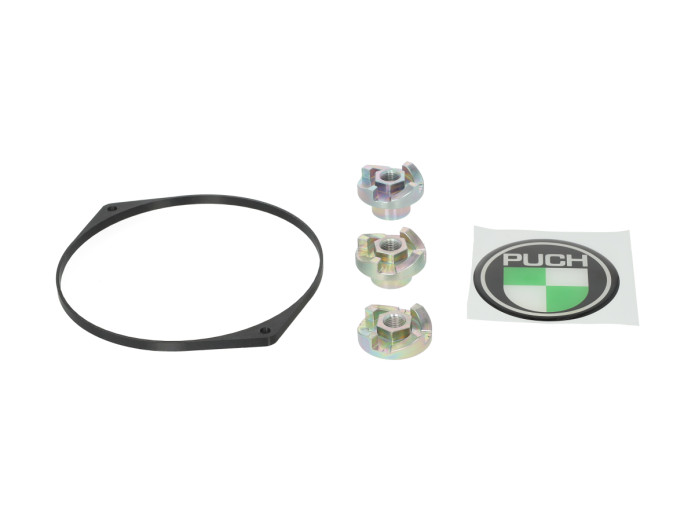 Polraddeckel Seilzugstarter Puch Maxi E50 Bosch / HPI / MVT / verschiedene modelle Fast Arrow Chrom 