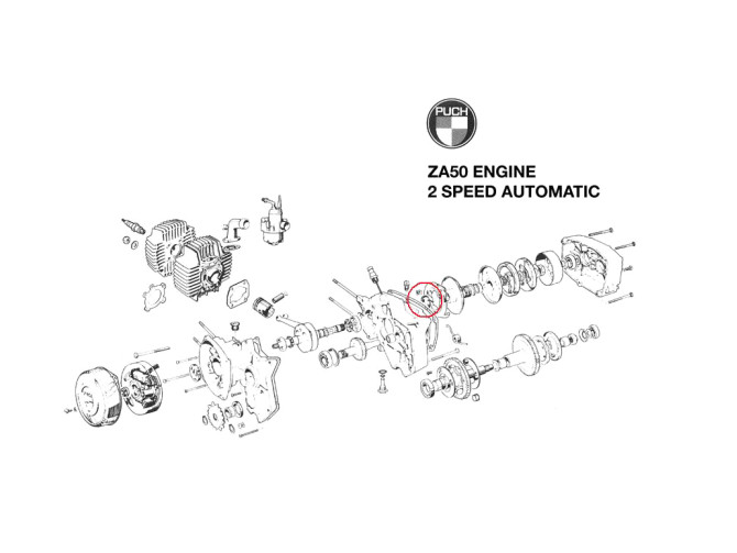 Seal Puch ZA50 engine 20x35x7 crankshaft product