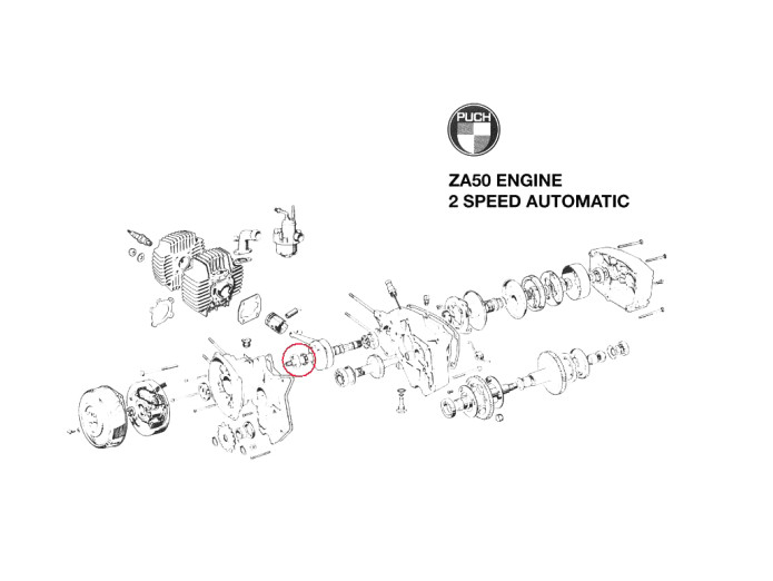 Bearing L17 NSK crankshaft Puch Monza MV VS X30 Maxi 2-speed