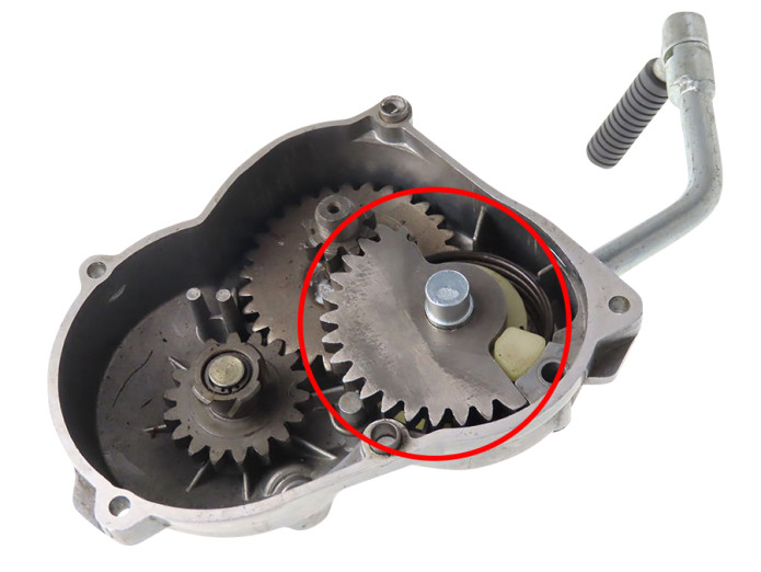 Kickstart quadrant Puch Maxi / E50 engine
