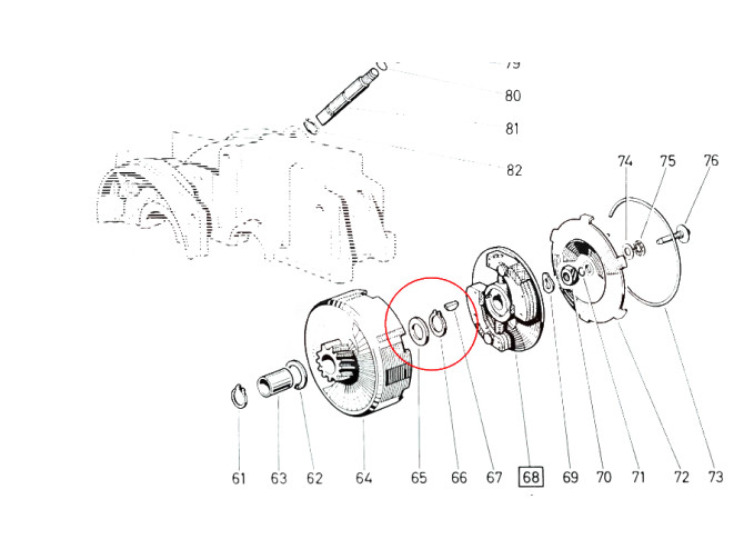 Clutch Puch Maxi / E50 circlip front 15mm product