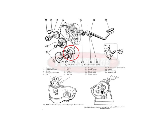 Kickstart pedal / lever Puch Maxi / E50 black product