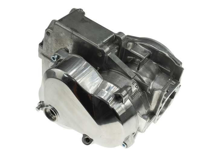 Puch Maxi E50 kickstart 4-bearing engine case as original with kickstart cover for 74cc