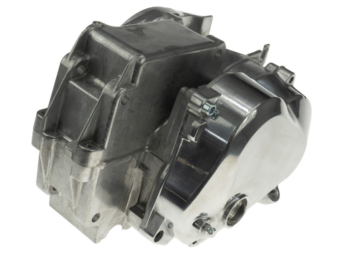 Puch Maxi E50 kickstart 4-bearing engine case as original with kickstart cover for 74cc