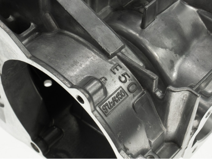 Puch Maxi E50 kickstart 4-bearing engine case as original with kickstart cover for 74cc