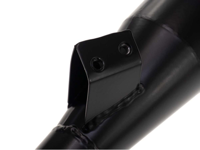 Uitlaat Homoet P6 Kreidler met glaswol demping en flensverbinding zwart product