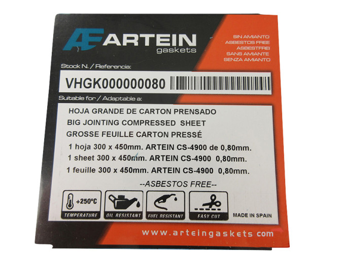 Pakkingpapier dik 0.80mm 300x450mm product