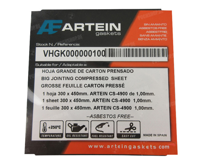 Pakkingpapier dik 1.00mm 300x450mm