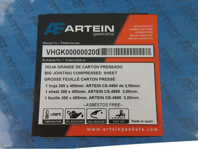 Gasket paper thick 2.00mm 300x450mm product