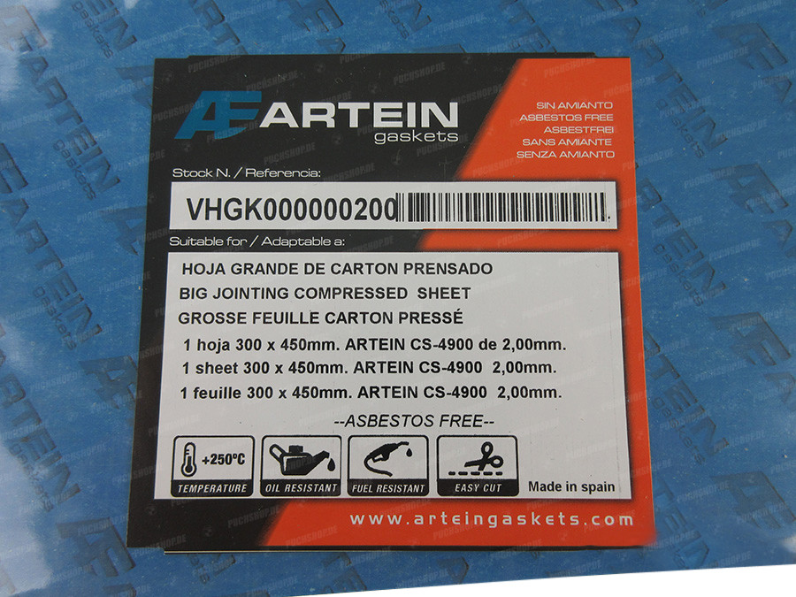 Gasket paper thick 2.00mm 300 x 450mm product