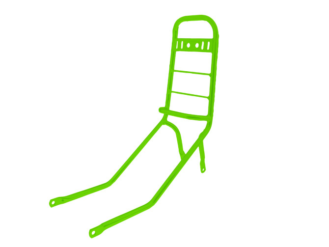 Luggage carrier tank Puch Maxi frame bracket custom powdercoat (choose your color) product