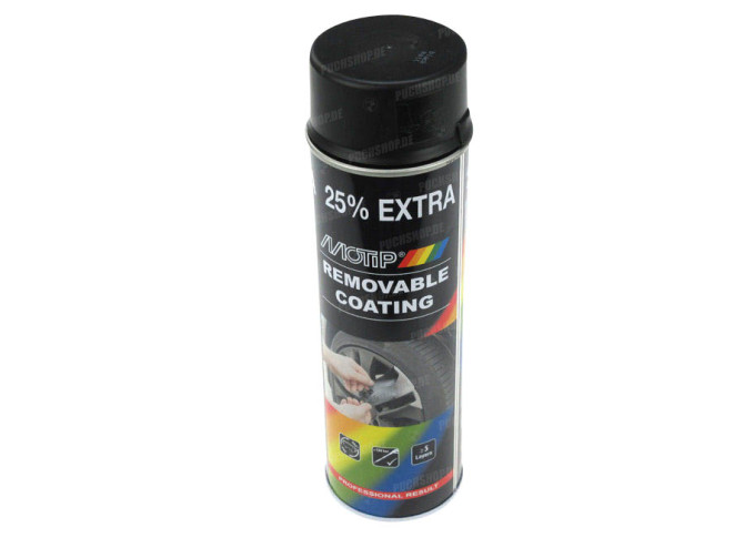 MoTip Spayplast black glossy spray paint 500ml main