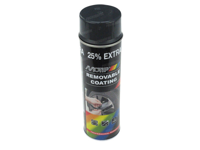 MoTip Sprayplast zwart mat 500ml 1